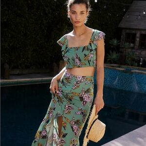 Maaji Green Floral Two-Piece Set
